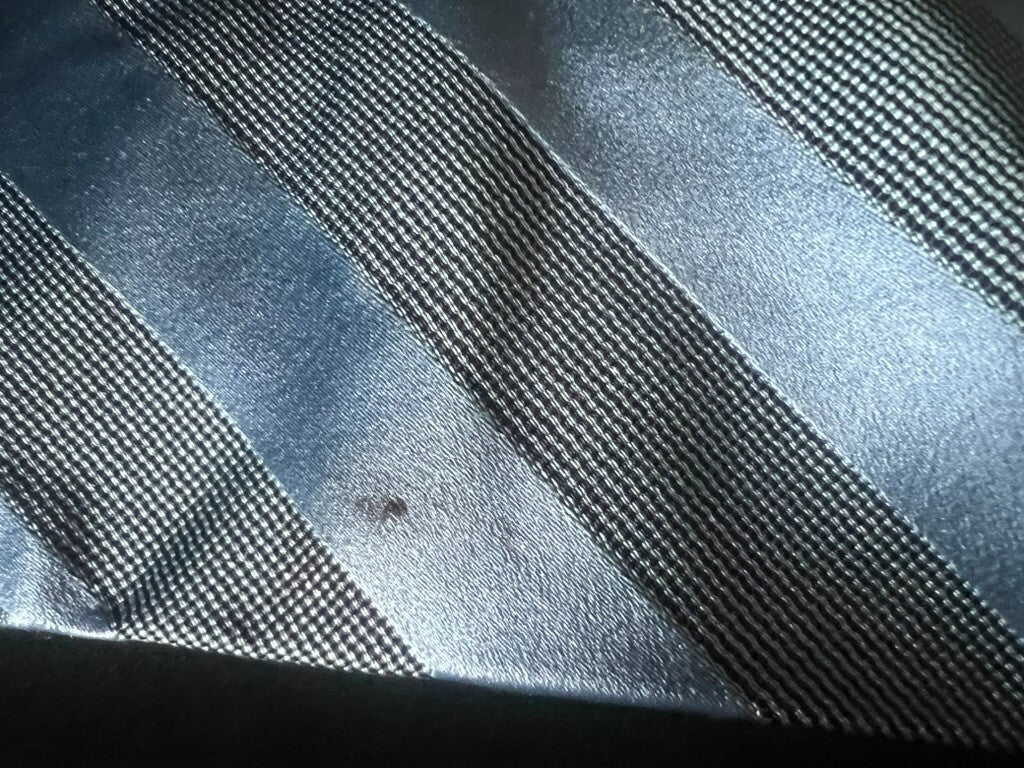 GUCCI Men's Tie Pure Silk Classic Elegant Blue Striped