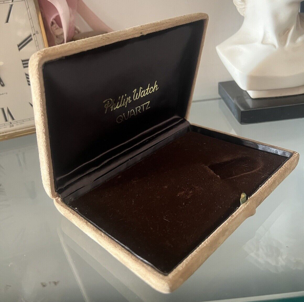 Philip Watch Box Velvet Original Vintage