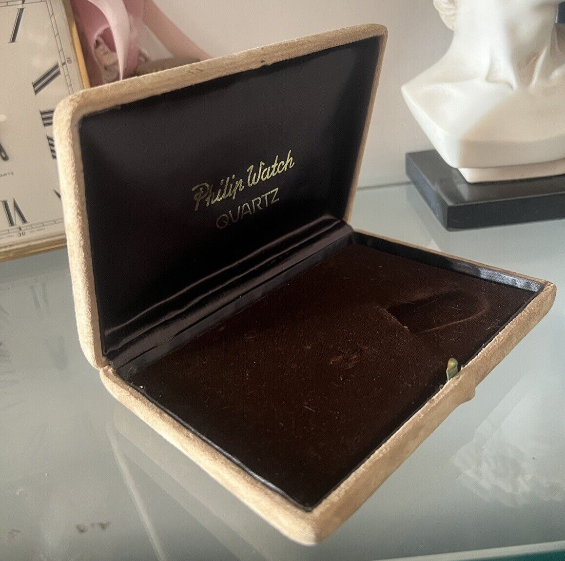 Philip Watch Box Velvet Original Vintage