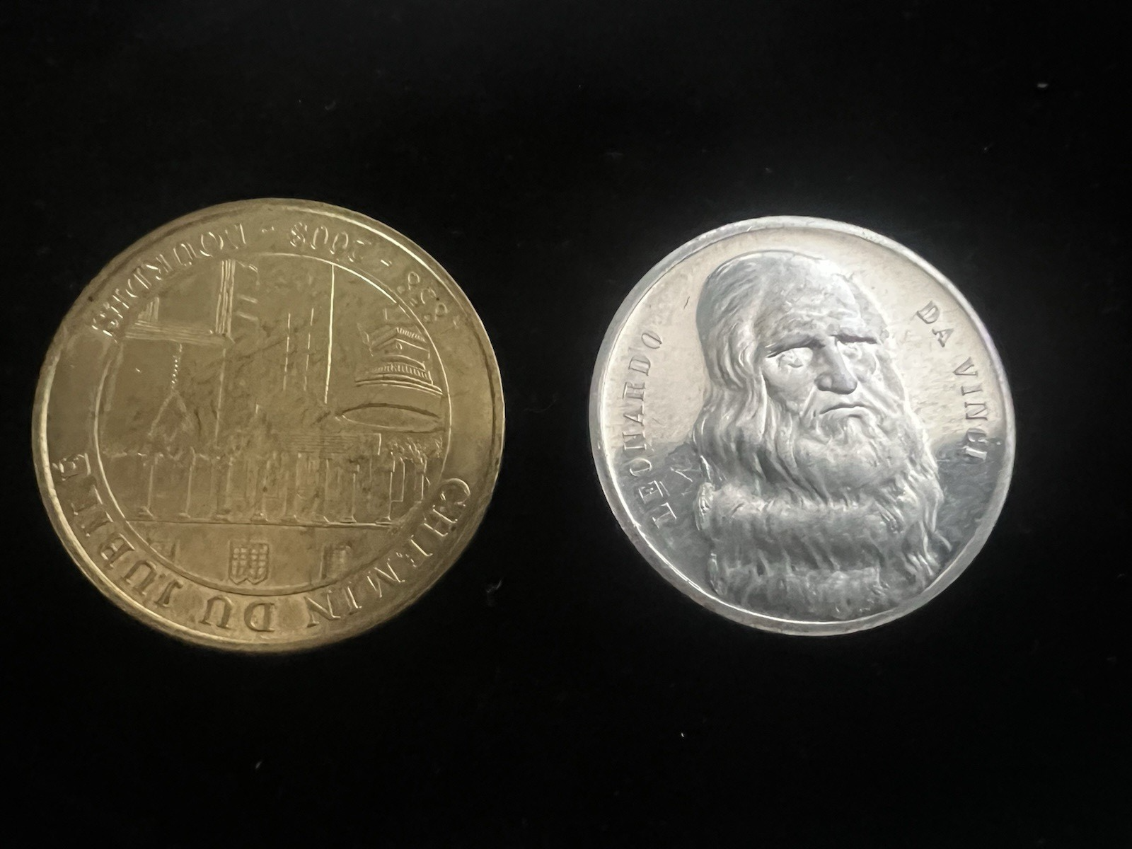Medal Leonardo da Vinci And Anniversary Jubilee Mariano Stock 2