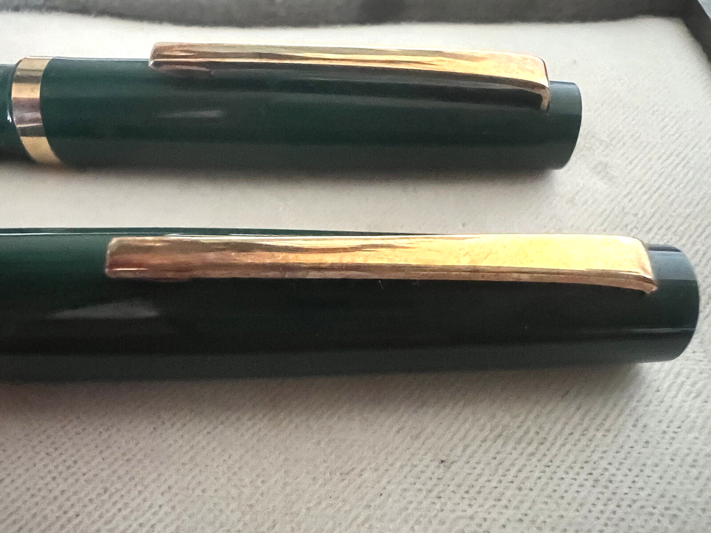 OMAS Green Füllfederhalter Studio C 14K GOLD Feder und Kugelschreiber Vintage 