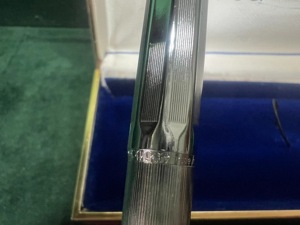 🔴 BALLOGRAF EPOCA Kugelschreiber aus Chrom mit Druckknopf 10 