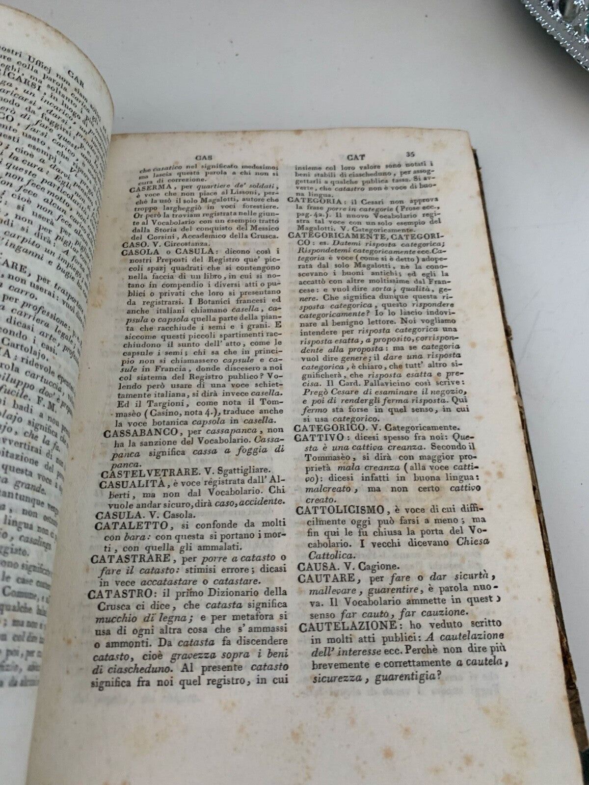 🔴 Book VOCABULARY OF WRONG WORDS AND MINDSETS Ugolini Urbania old 1848 