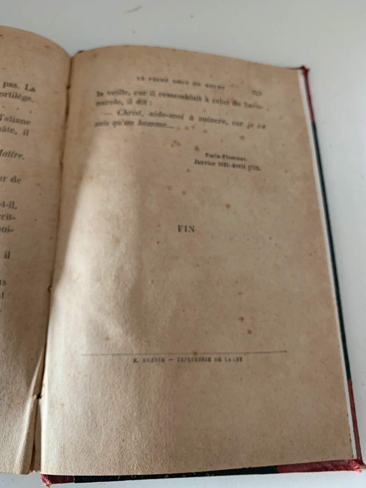 🔴 Book LE PECHE' DONT ON MEURT De Valrose Paris 1923 