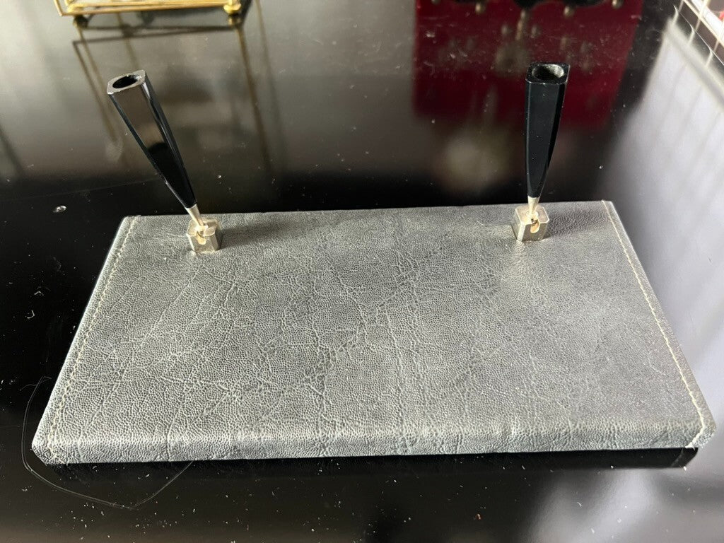 Base Stylo-Plume Stylo à Plume Sphère Bureau Cuir Bloque Note 25 CM Vintage 