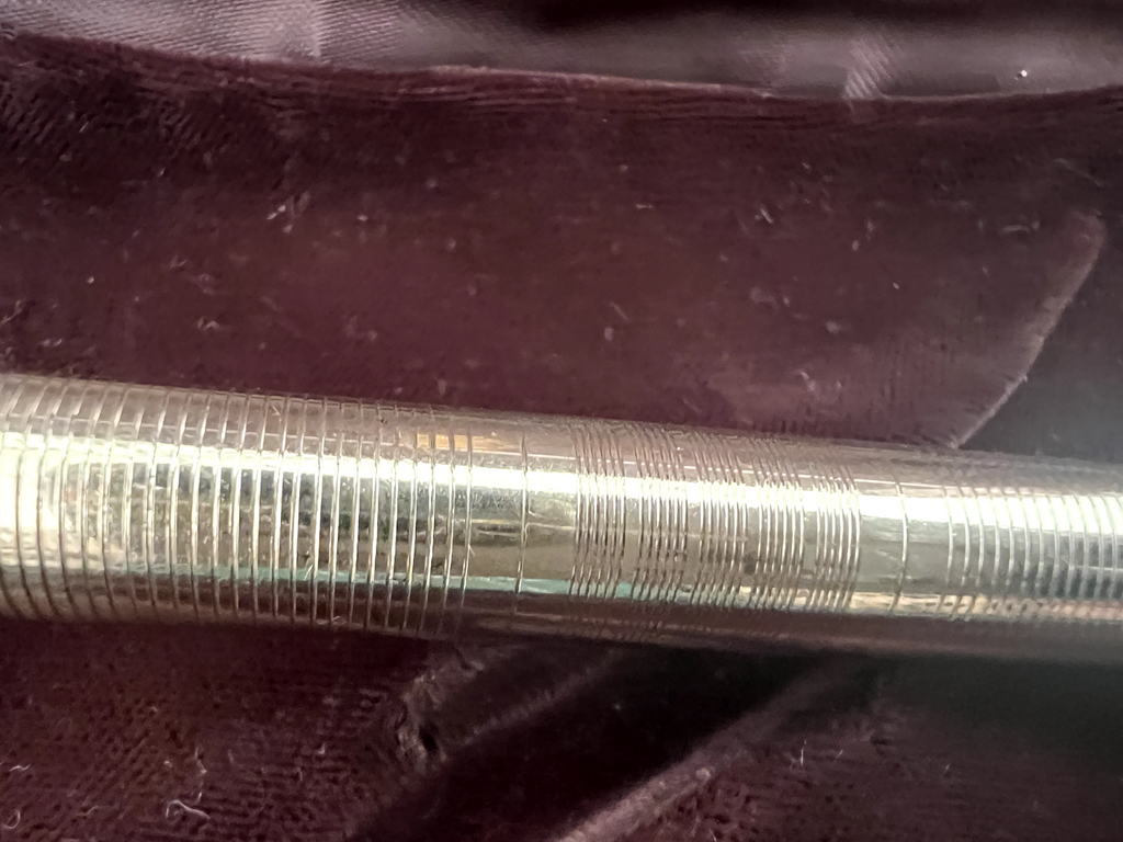 Red Ma Gus PO Einziehbarer Füllfederhalter, vergoldet, funktioniert, Vintage 