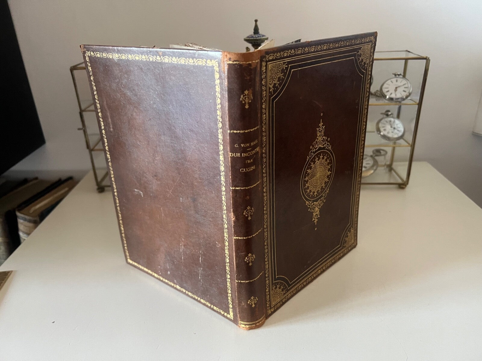 🔴 Libro DUE INCONTRI FRA CUGINI Georg Von Base italiano 1 EDIZIONE INIZI 900