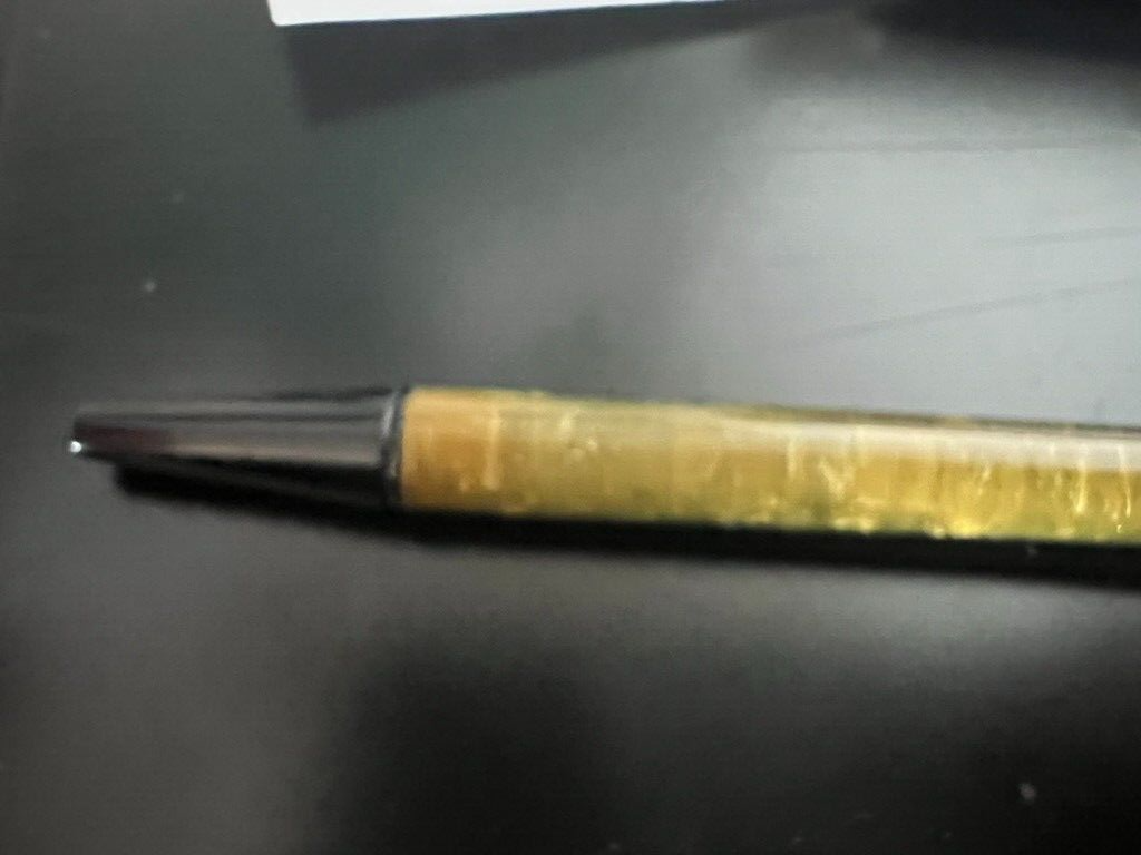 🔴 BOHLER 140 mechanical pencil, marbled resin and vintage SCRIVE lines 