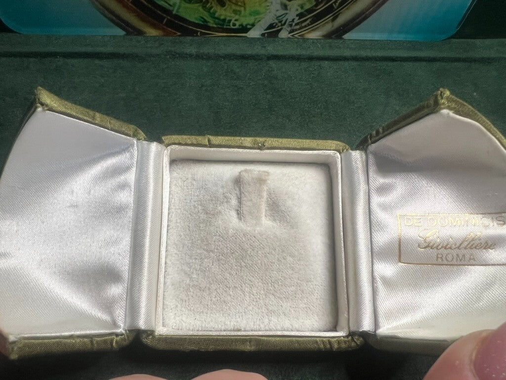Boîtes Anneau Cas Münzetuis Münzetui Cas Bijou Lot 3 Pièces Vintage