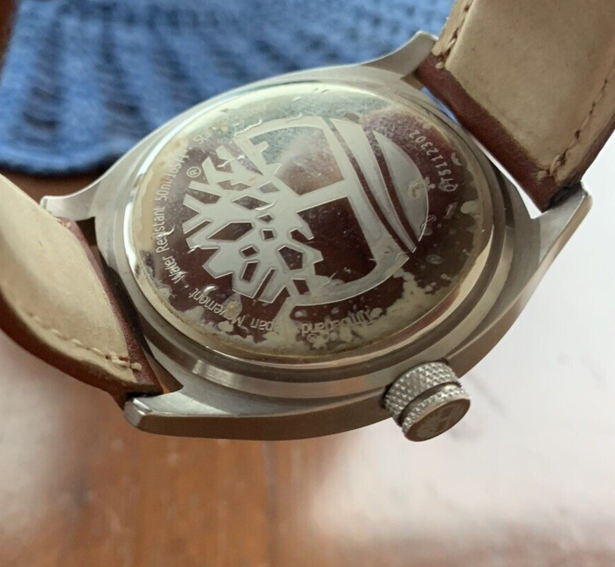 🔴 TIMBERLAND orologio uomo movimento quarzo, water resistant 50 mt, vintage