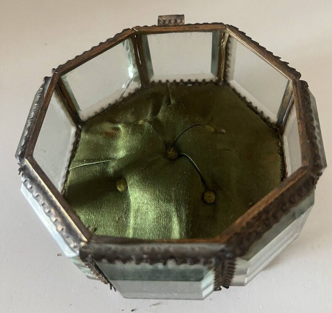 🔴 Espositore orologio tasca bronzo cofanetto porta gioie portagioielli antico