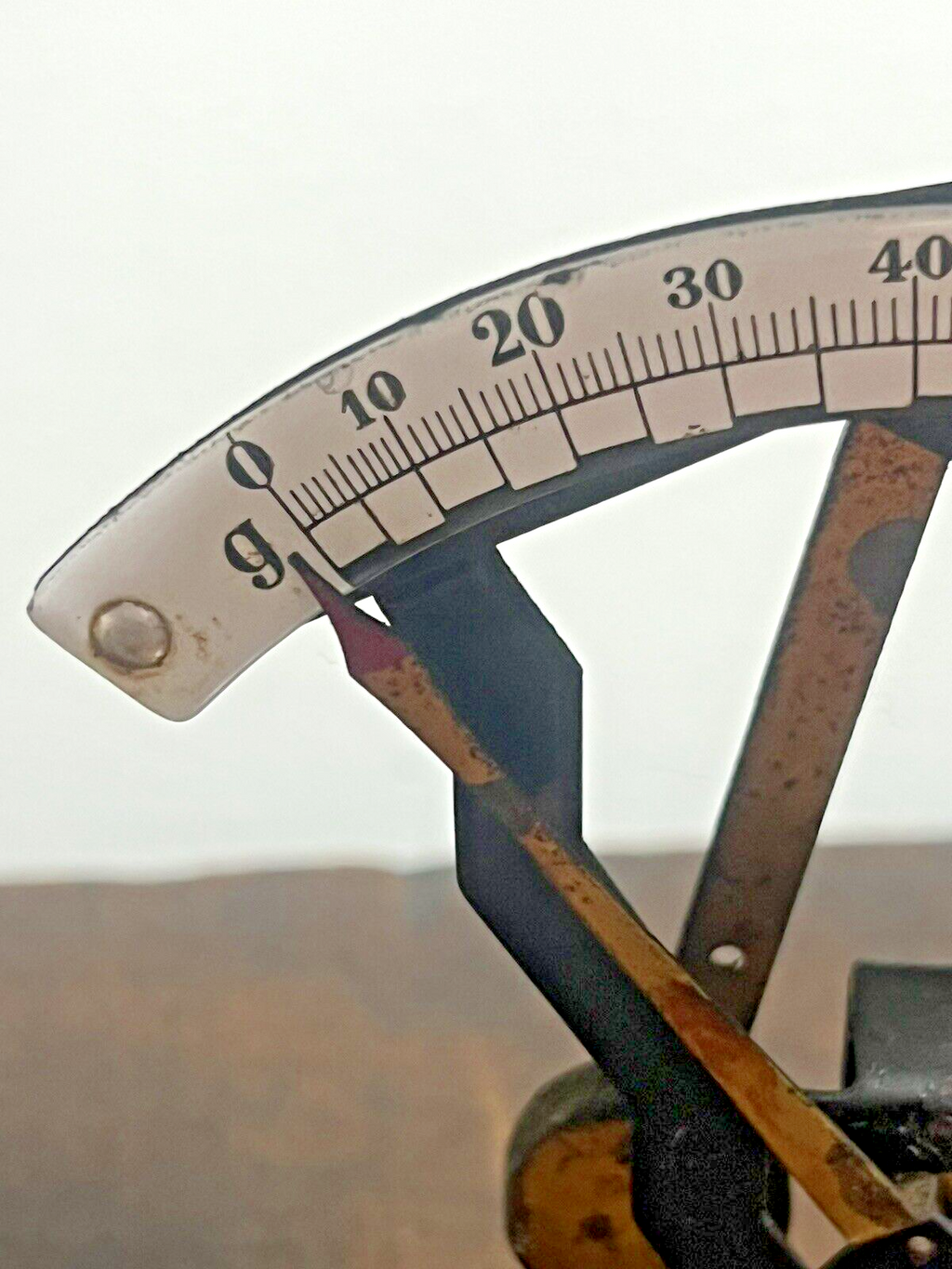 Balance Bascule Lettres Poste de Précision Fonctionne Avec Céramique Vintage