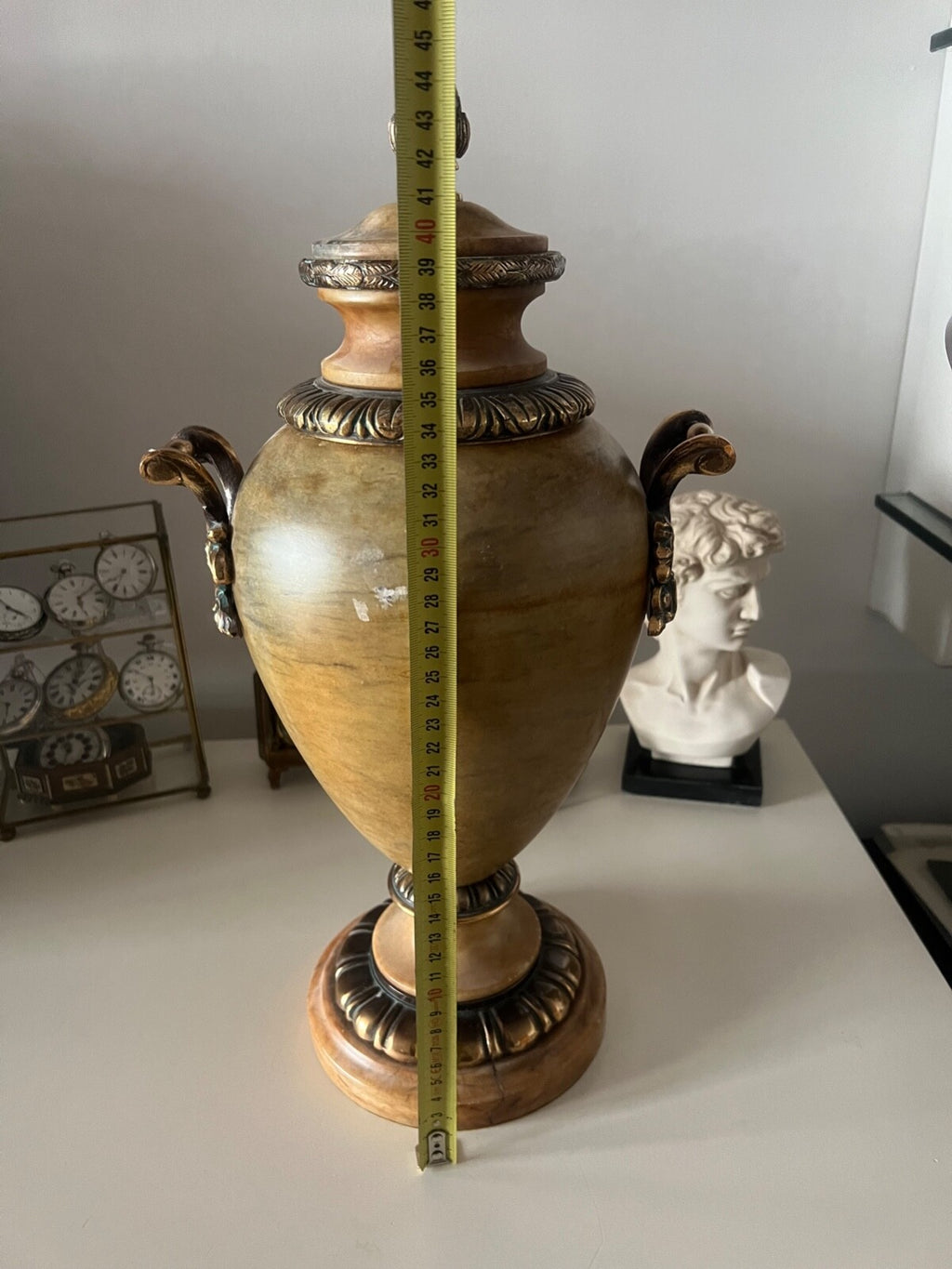 🔴 Anfora ALABASTRO ORIGINALE vaso lume lusso PESO 8 kg grande qualità VINTAGE