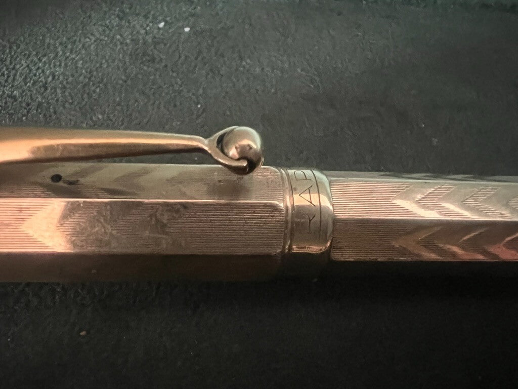 Rapid Stylo-Plume Stylo à Plume Retractable Ancre Or Fonctionne Vintage 