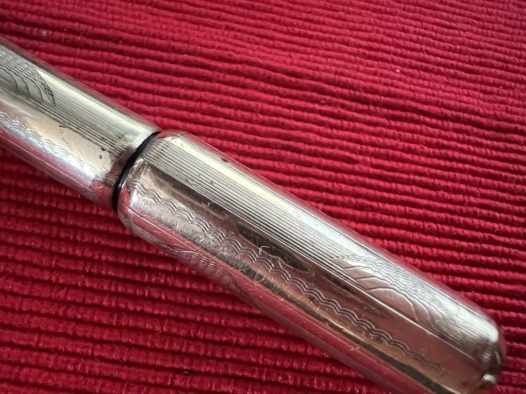 Ma Gus P.O Pen Fountain Pen Plated Pen Gold to Repair as Is