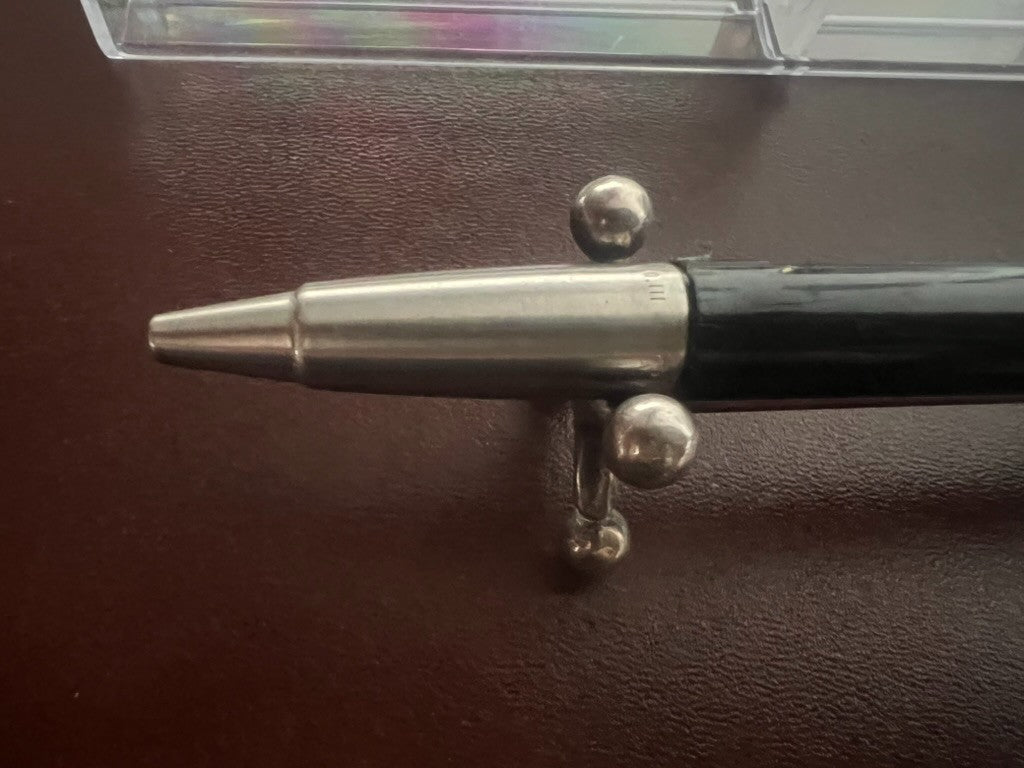 🔴 PARKER penna sfera Vector nero cromata pulsante a scatto scrive vintage