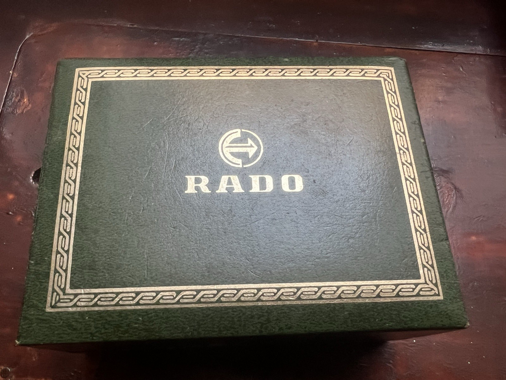 🔴 RADO box scatola orologio polso astuccio verde velluto raro 60 vintage