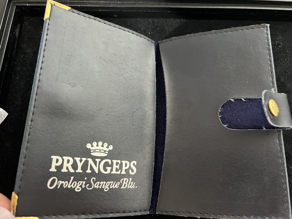 PRYNGEPS Porte- Garantie Montre Portagaranzia Homme Sang Bleu Ceinture Métal