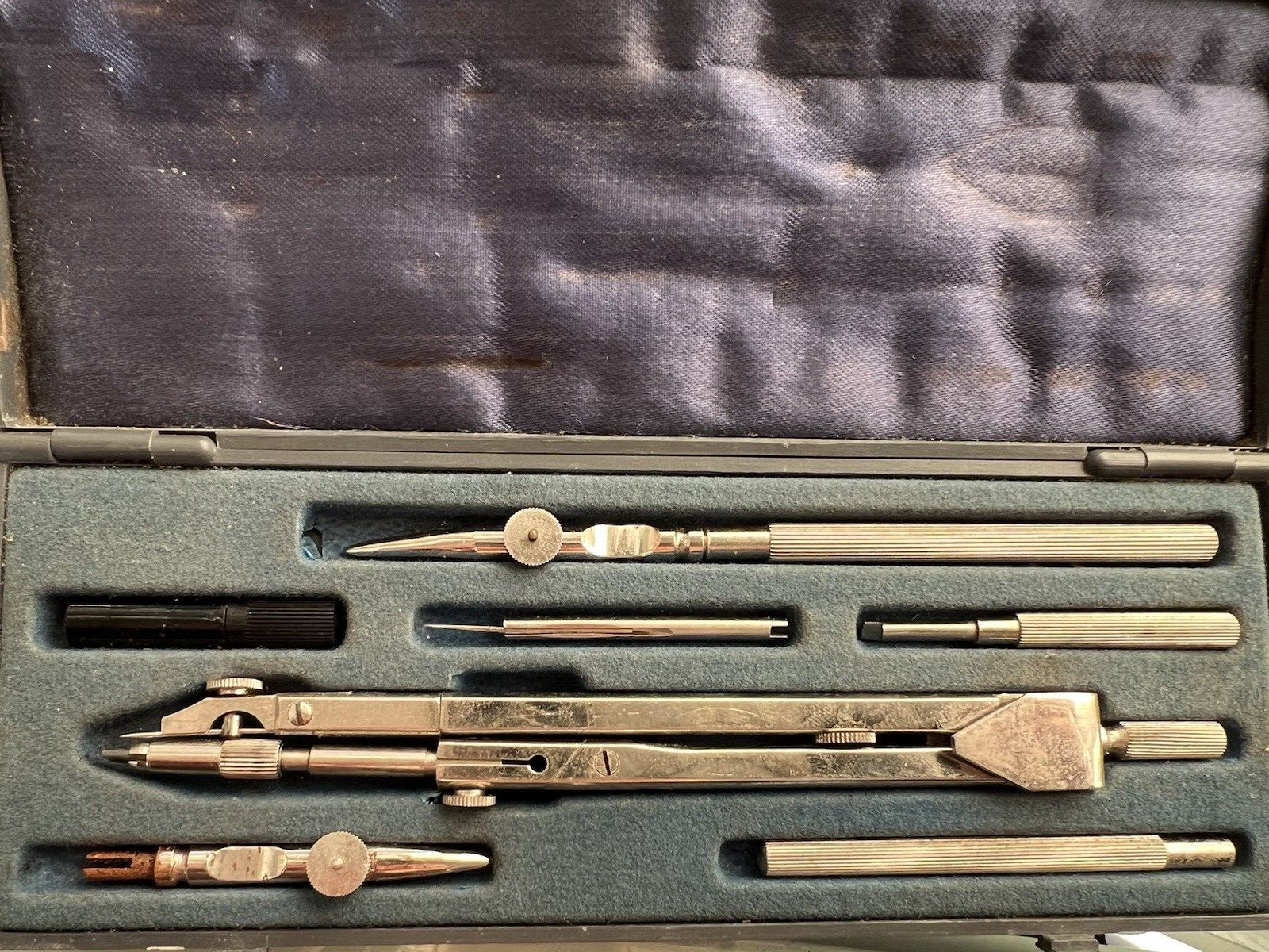 Evr Compas Extra 2per Dessin Technique with la Boîte Ensemble Vintage 