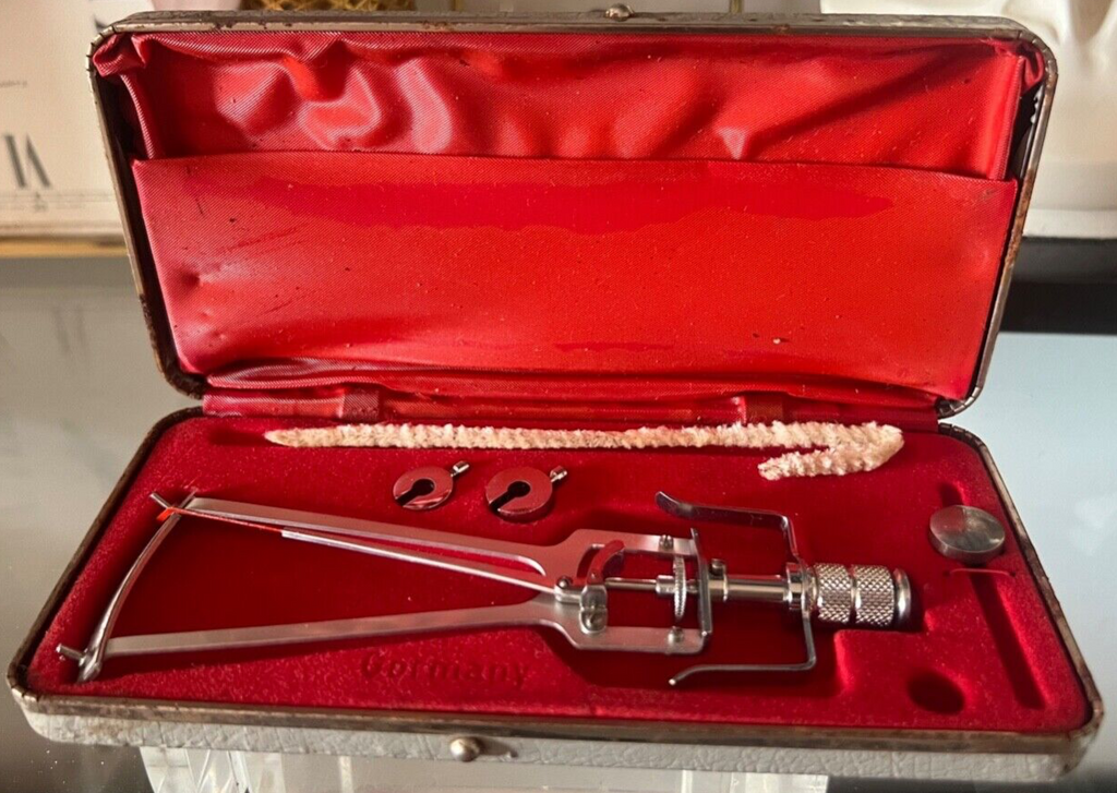 🔴 TONOMETRO OFTALMICO occhio SCHIOETZ visita oculistica tedesco ANNI 60 VINTAGE