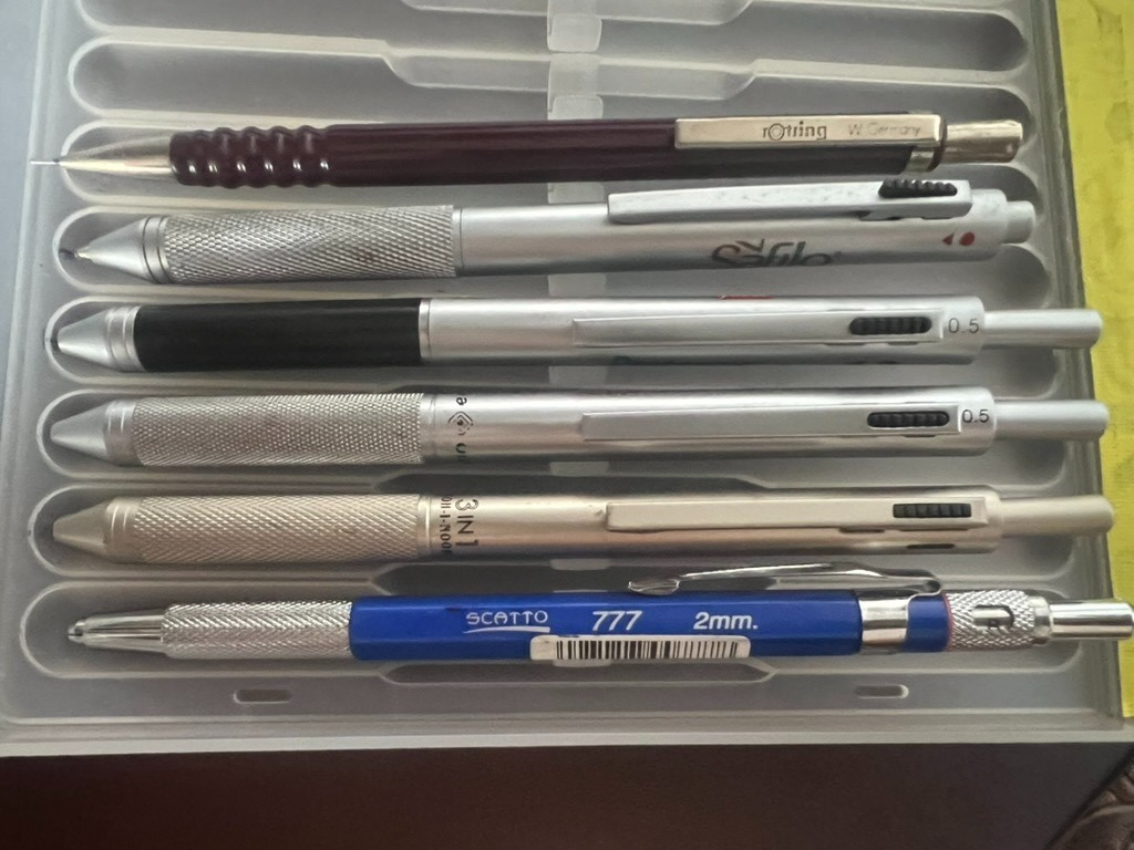 Lote Bolígrafos Y Lápiz Mecánico Técnicos Surtidos Coleccionables Vintage