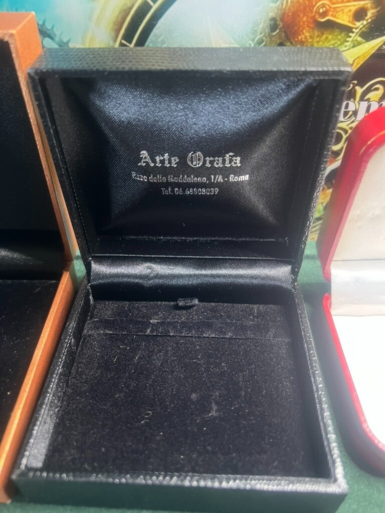 🔴 Vintage Schmuckkästchen für Anhänger, Ohrringe, Manschettenknöpfe, Etuis, 4er-Set, Nr. 11 