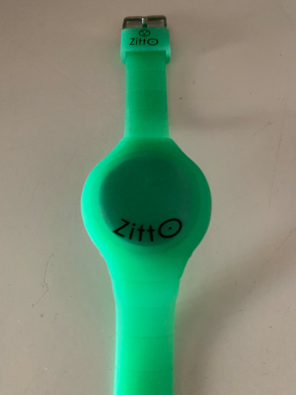 Montre Vert Quartz Zitto , Bracelet en Caoutchouc