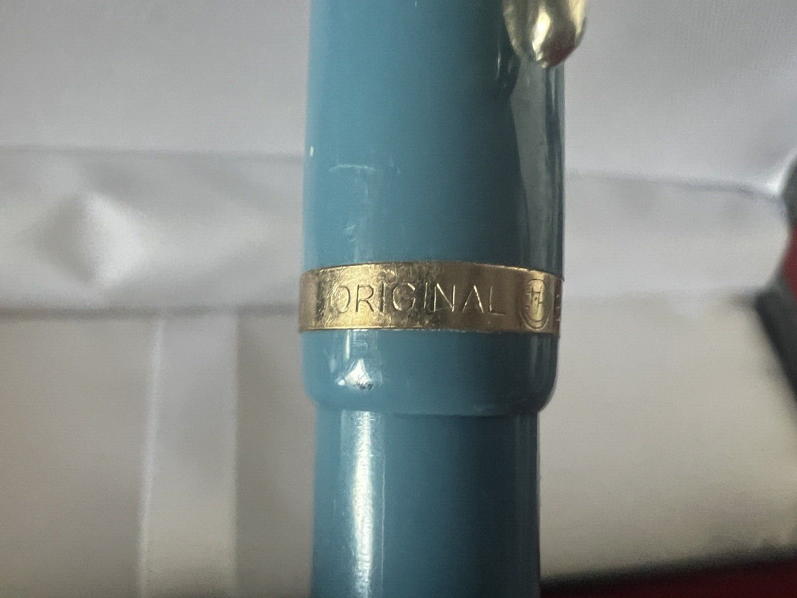 Original Bohler Pen Fountain Pen Light Blue A Piston Marking Vintage 1950