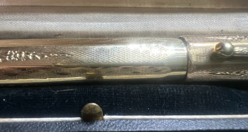 🔴 WATERMAN'S CHISELS AND STONES Einziehbarer Füllfederhalter, funktioniert, Vintage D 