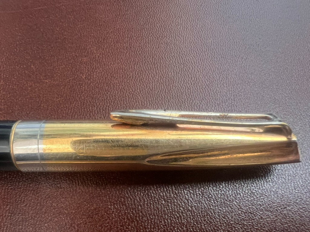 🔴 SELECT penna stilografica 59 a pistone pennino ORO 14 K scrive vintage
