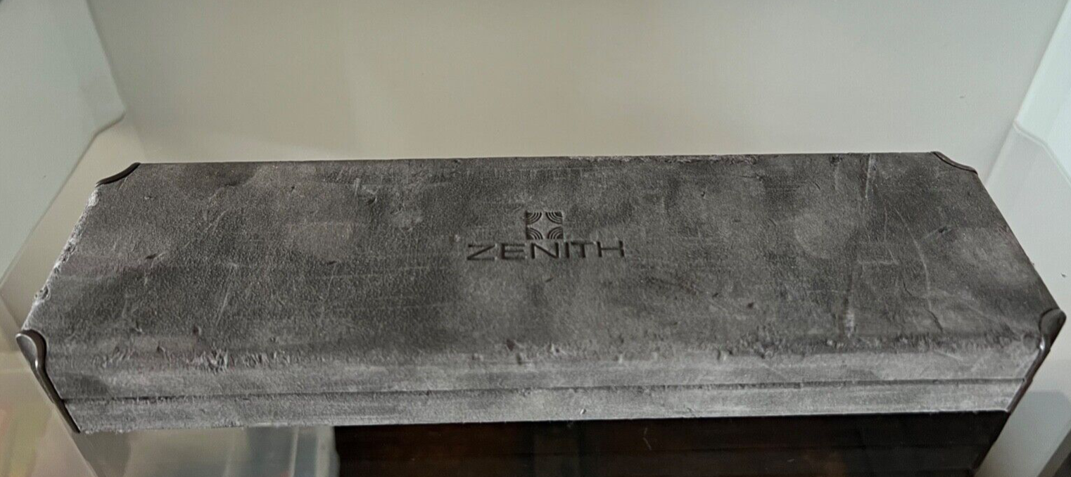 🔴 ZENITH box scatola orologio DE LUCA CHRONO custodia vintage ORIGINAL4
