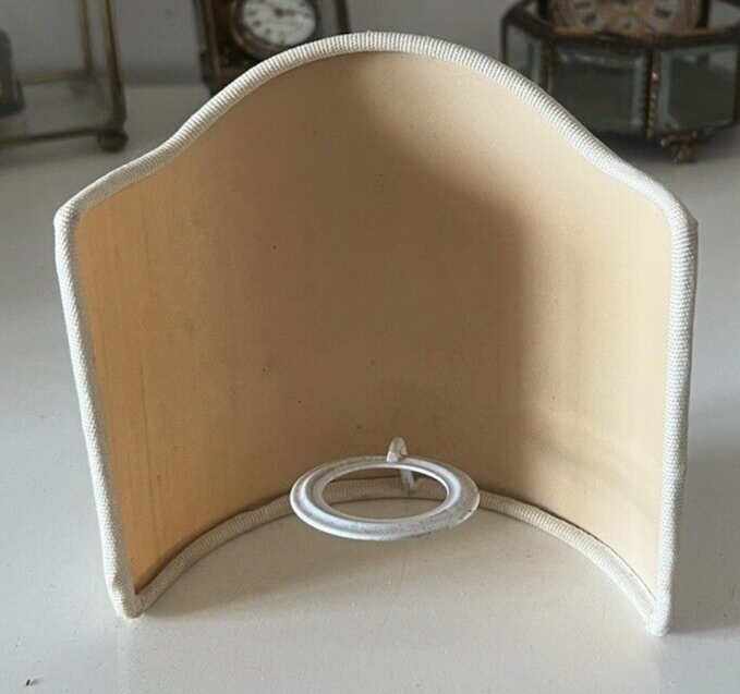🔴 paralumi PLISSE' per lampada, lume beige ventaglio 3 PEZZI vintage
