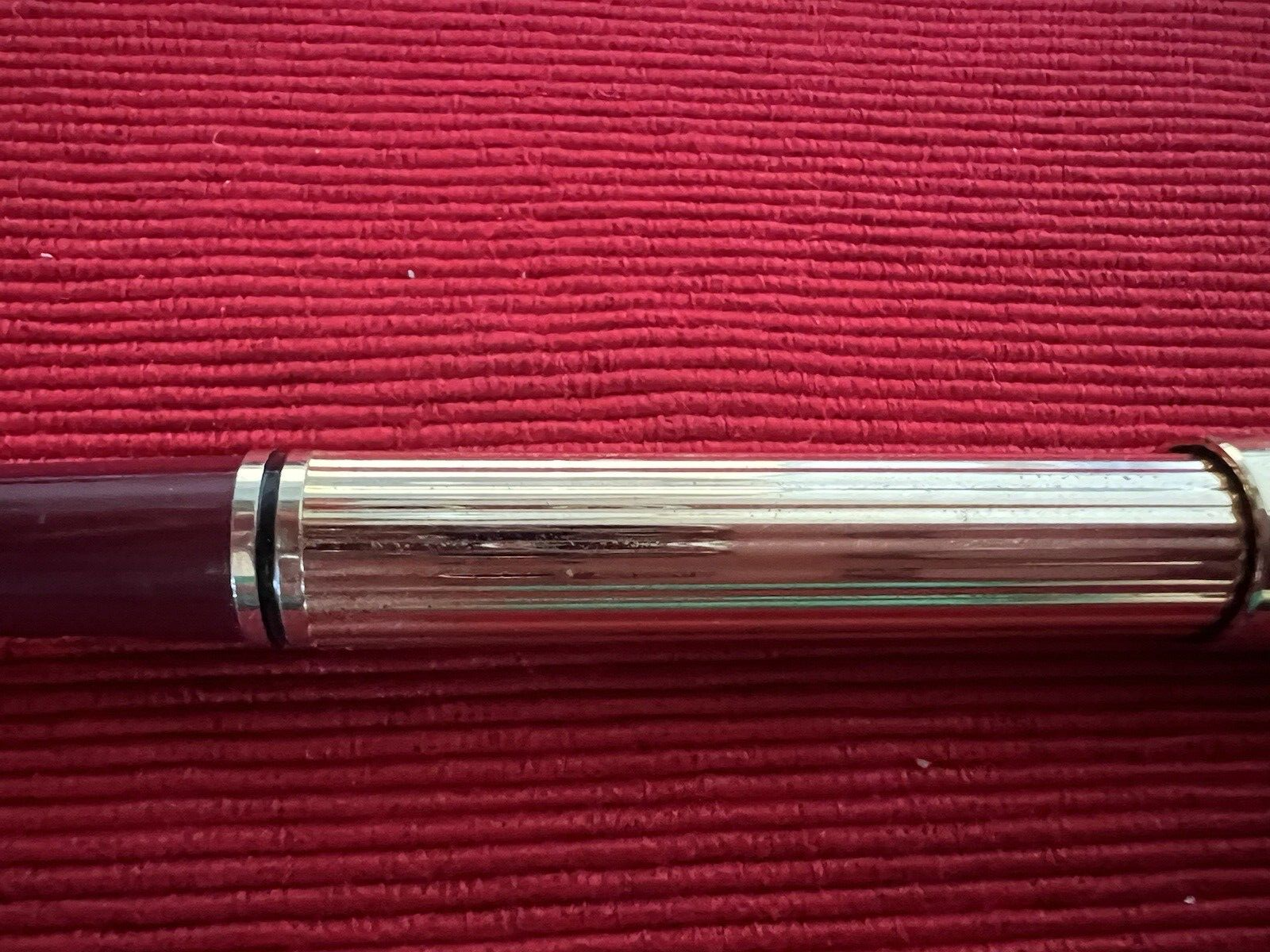 🔴 Vintage RED Drop Iridium Point 7 Patronen Gold Füllfederhalter 