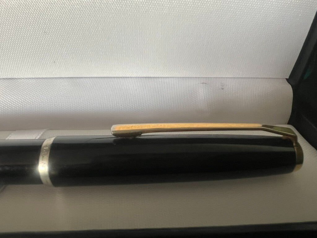 🔴 PELIKAN penna stilografica nera MK21 pistone pennino ORO non inchiostrata