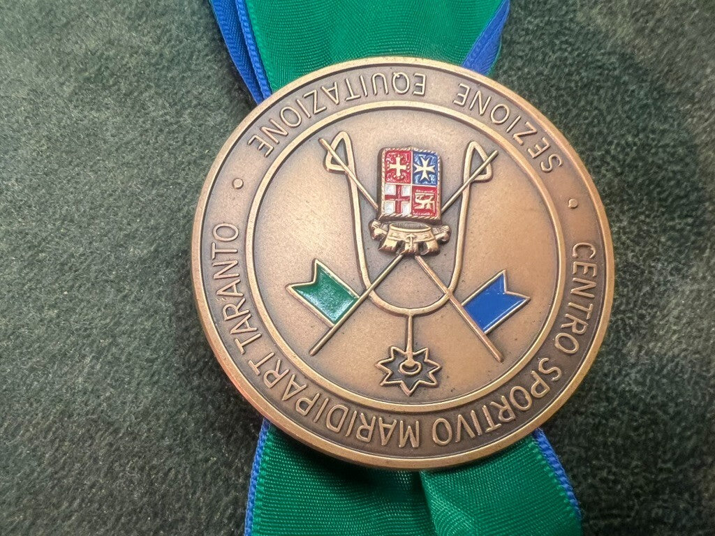 🔴 Medaglie EQUITAZIONE SPORTIVE coccarde al merito metallo vintage LOTTO n.5