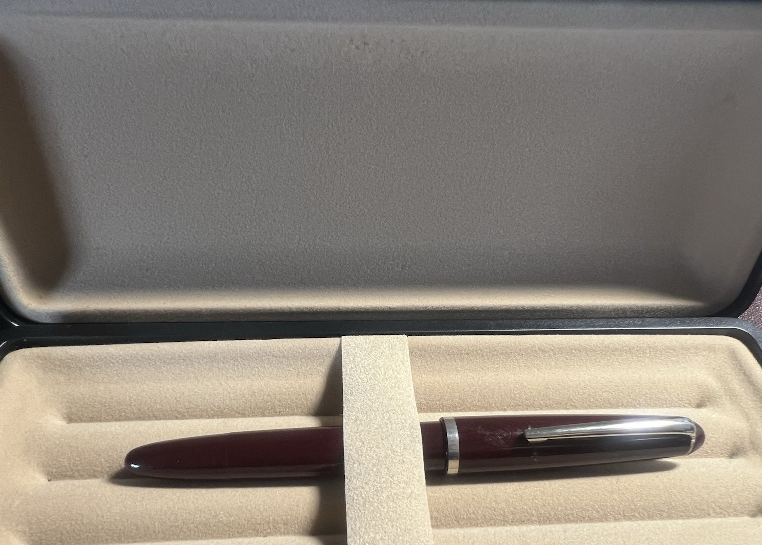 Montegrappa Stylo-Plume Stylo à Plume Bordeaux À Piston Écrit Style Vintage