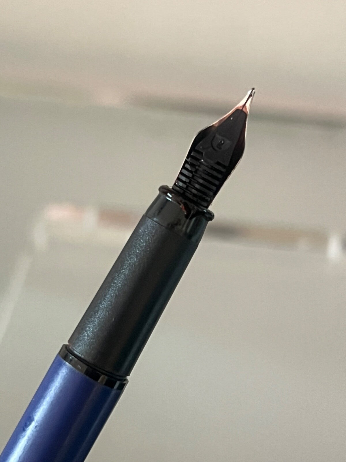 🔴 SERGIO TACCHINI penna stilografica GOLF lacca blu a cartuccia scrive vintage