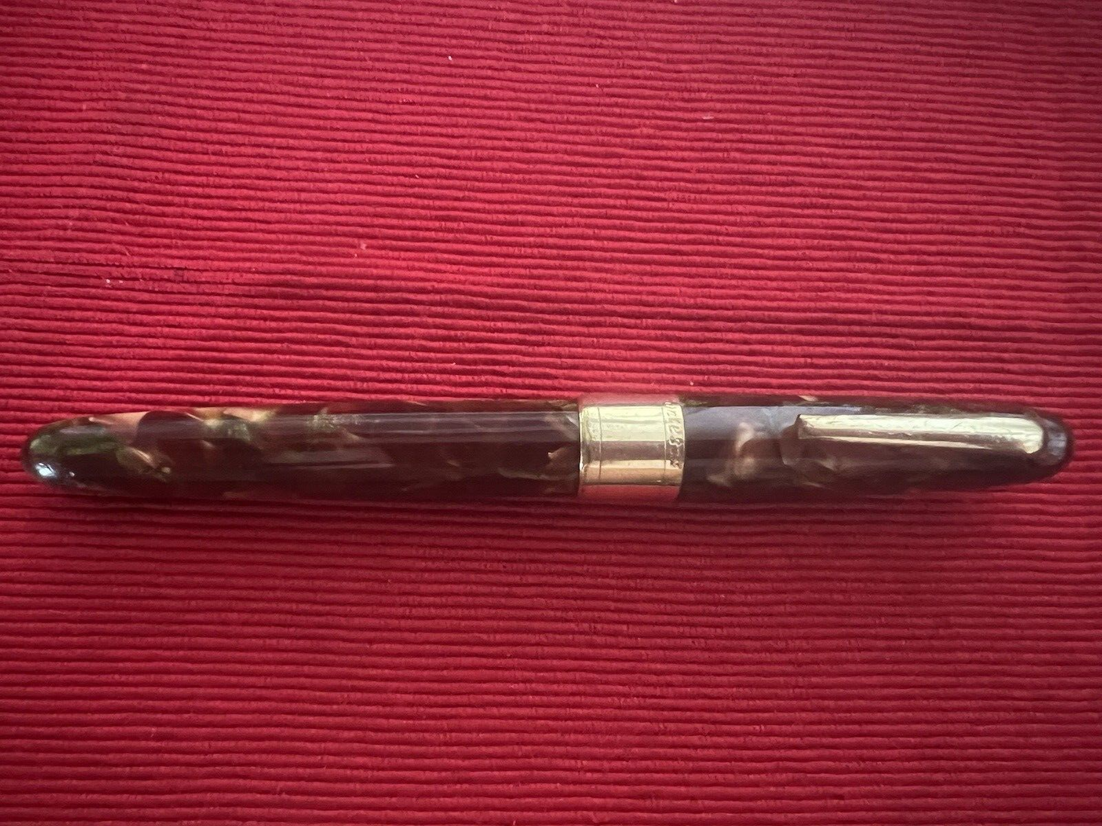 🔴 CONTESSA penna stilografica celluloide leva pennino originale vintage '30