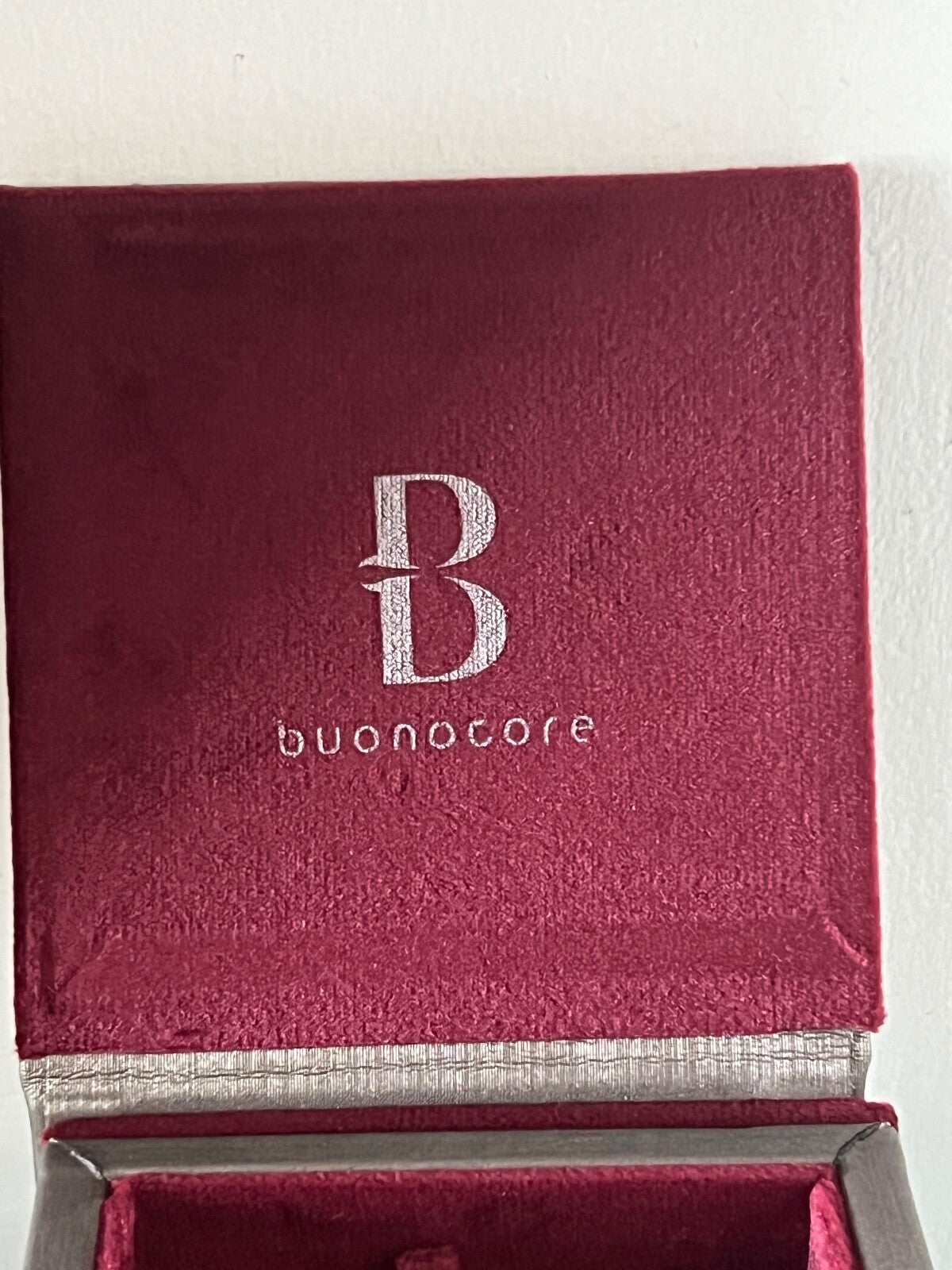 🔴 BUONOCORE Box-Ohrringe, Halskette, Anhänger, Schmuckstück, 9,5 x 10 cm, Höhe 5 cm 