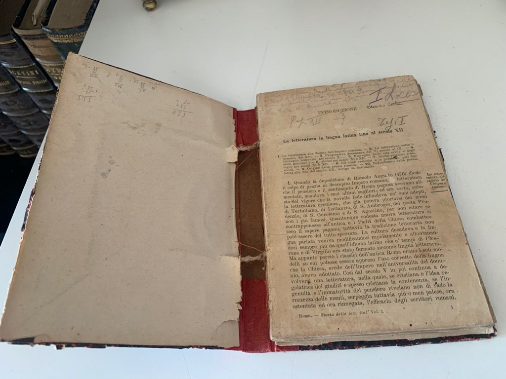 Book Literature IN Lingua Latina Up To XIII Century Antique 1900
