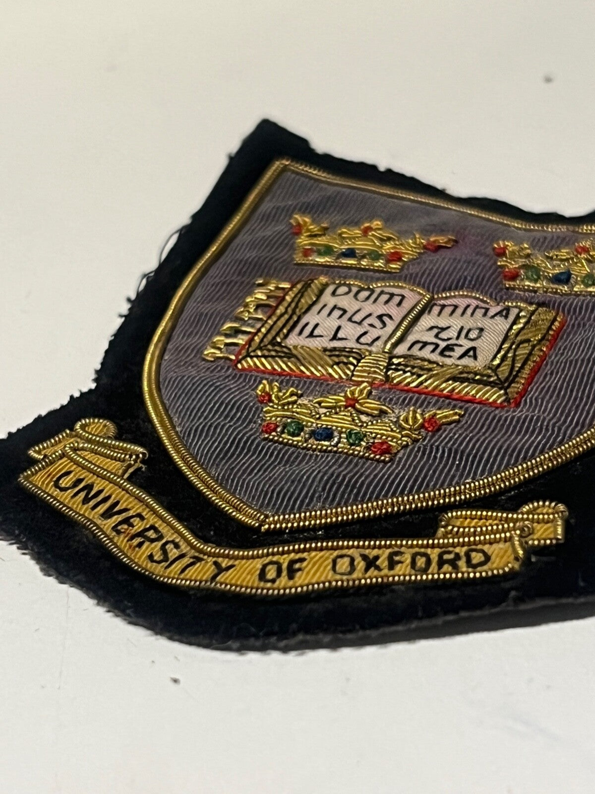 🔴 OXFORD UNIVERSITY bladge blazer per divisa cucito decorazione RARA VINTAGE
