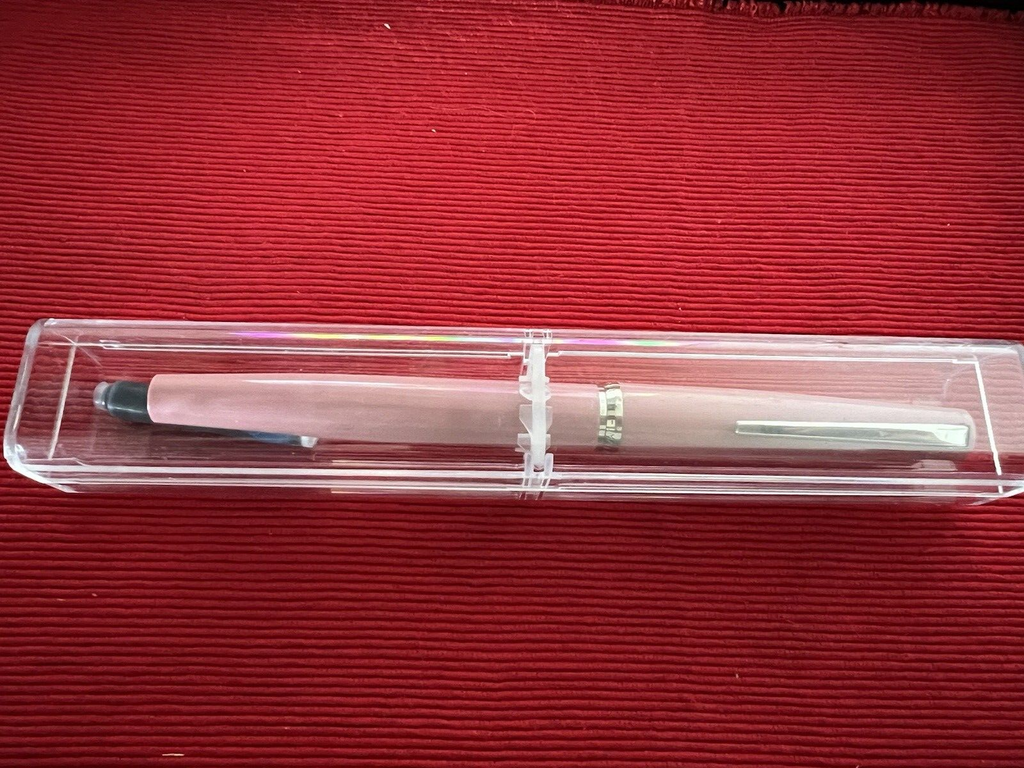 🔴 OMAS penna stilografica DS rosa cartuccia pennino iridium mai usata vintage