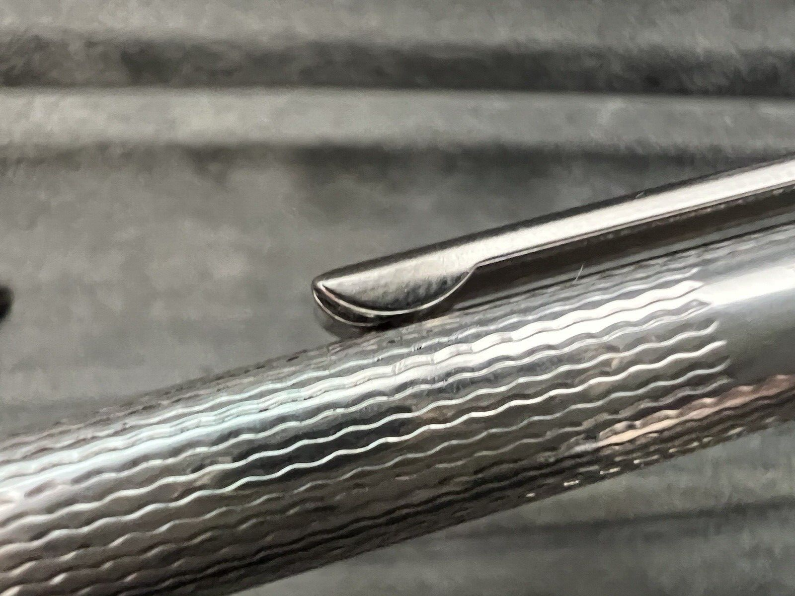 🔴 VILLE D'ARGENT penna sfera ARGENTO 925 cesellata guillocchè onde MONTER 1994