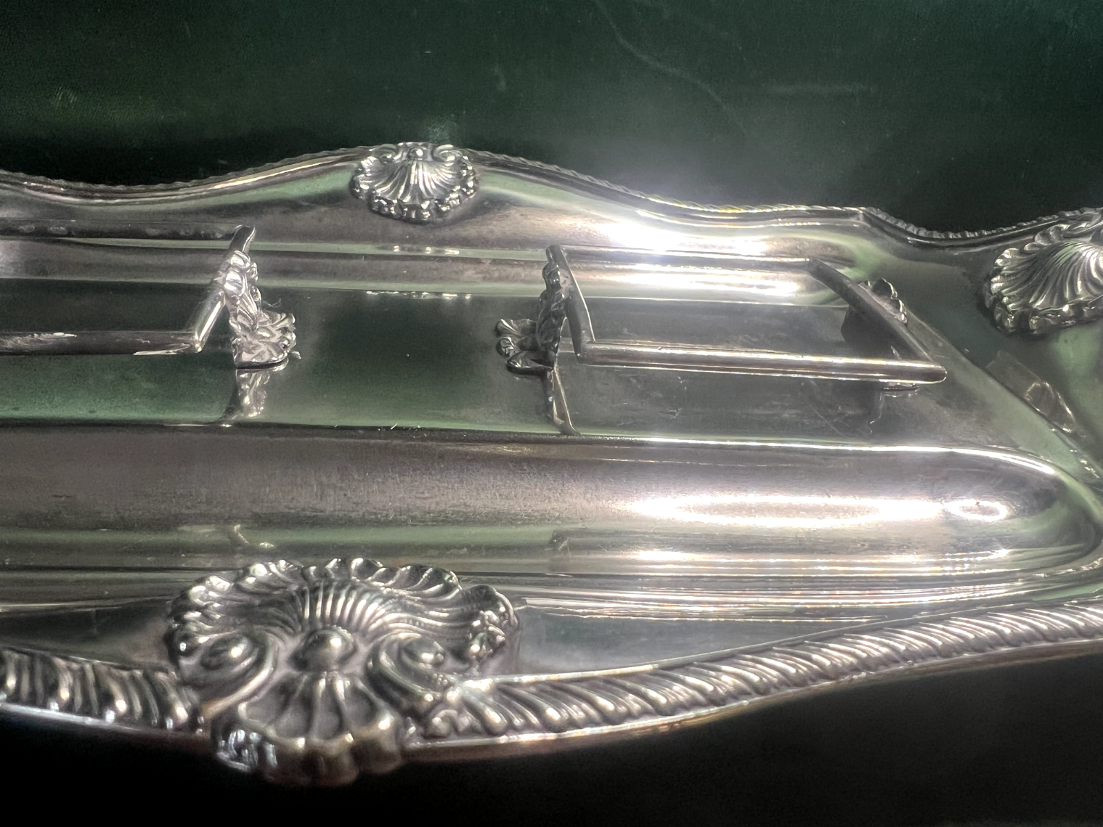 🔴 WALKER &amp; HALL Sheffield Muscheltintenfass, nummeriertes Vintage-Exemplar 