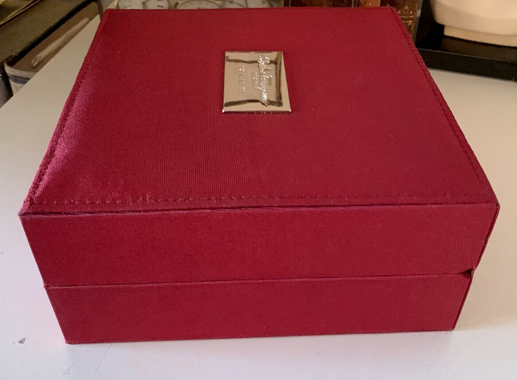 🔴 FERRAGAMO scatola gioiello custodia scatola limited edition libretto
