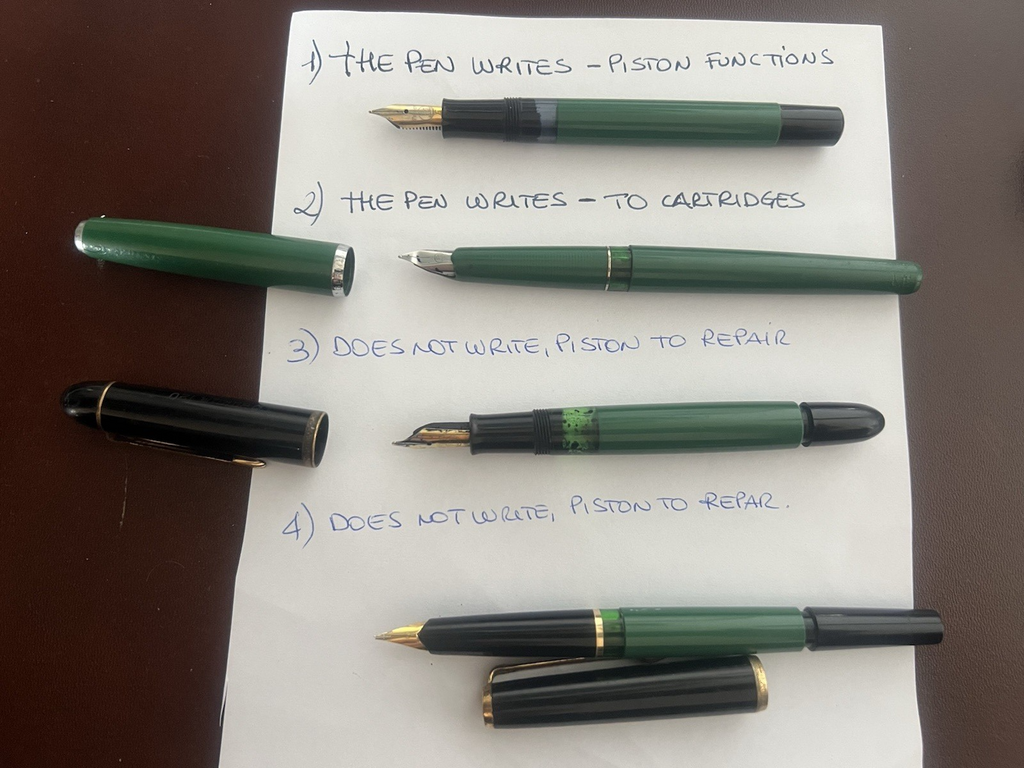 PELIKAN Fountain Pens Parts Replacement 4 VINTAGE PENS