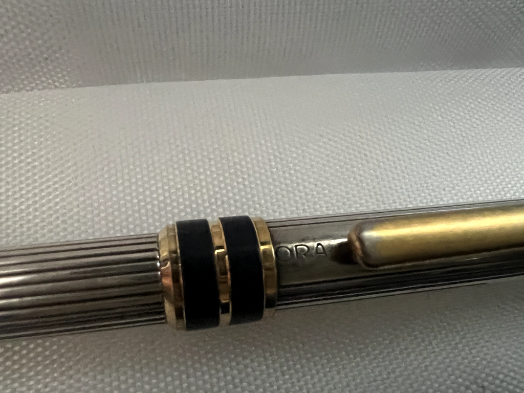 Aurora Stylo-Plume Sphère Marco Polo Argent 925 Massif Vernis Bleu 1