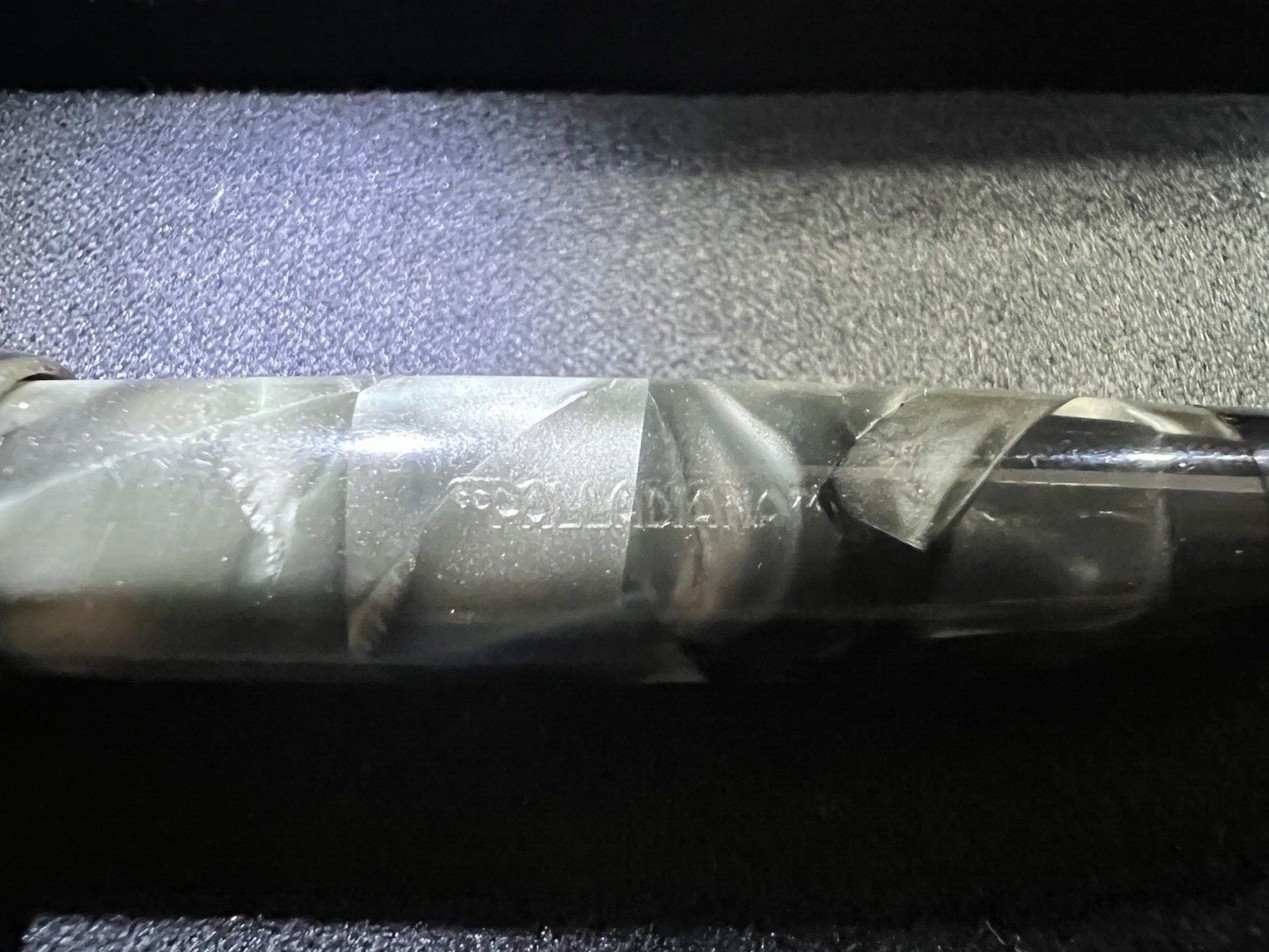 Palladienne Stylo-Plume Stylo à Plume Celluloid Gris Marbré Écrit Vintage 