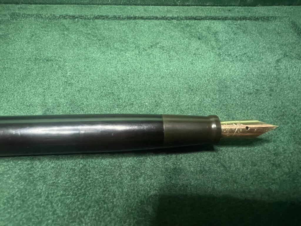 🔴 COLUMBUS penna stilografica stiloforo Extra 21 scrivania pennino ORO vintage