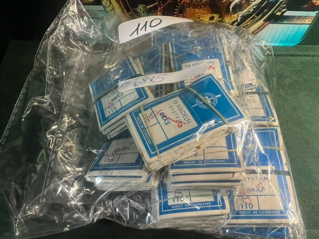 🔴 LAMMAMERTZ Nähmaschinennadeln 70, 90, 100, 110, 120, 200 im Block, Los 1 